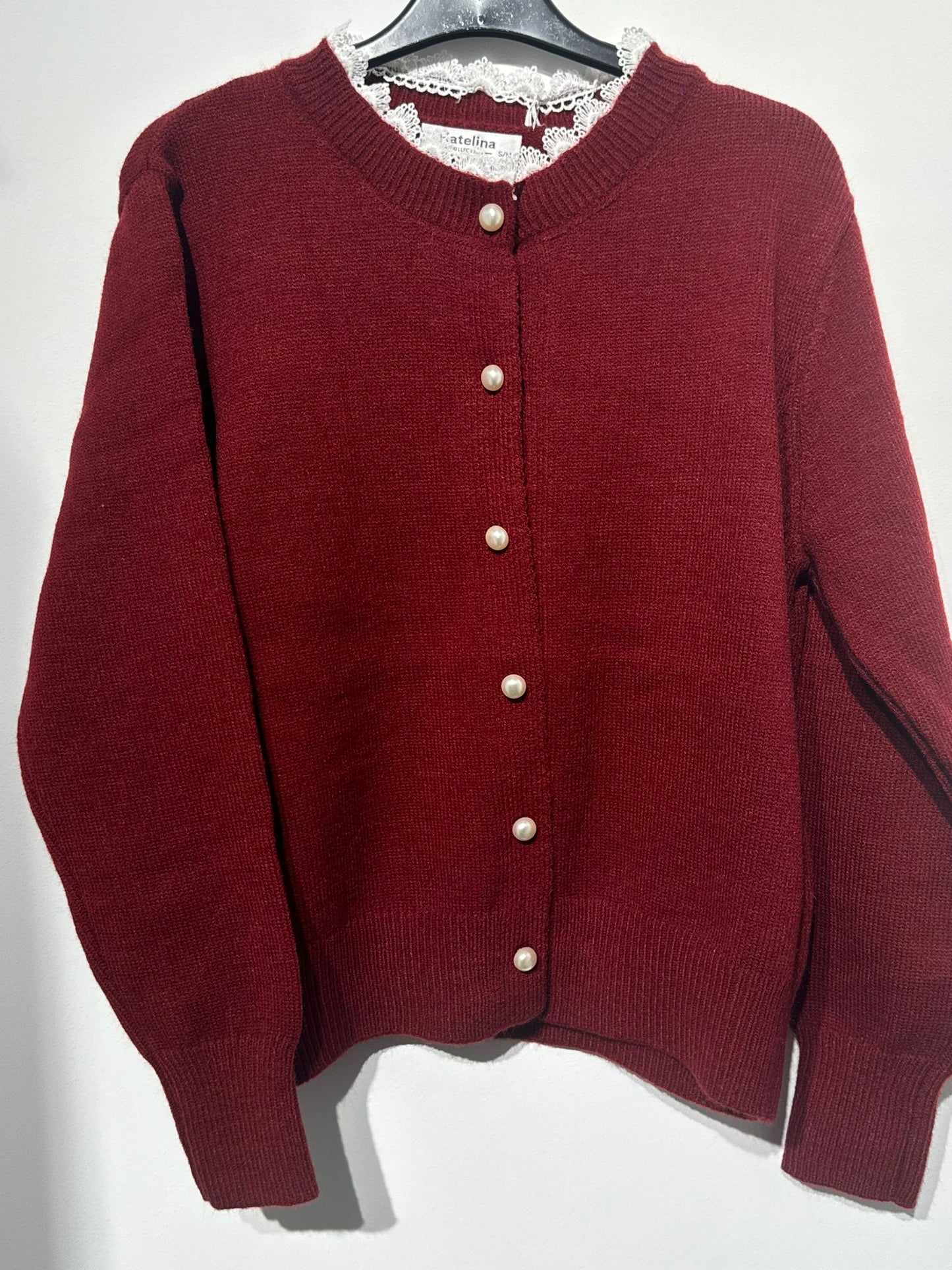CAMISOLA/CASACO MALHA COM RENDA